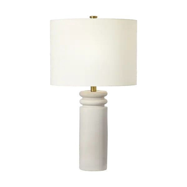The Feikudo Medium Table Lamp brings clean, modern sophistication to any space with its glossy white ceramic finish. Perfect for bedrooms, living areas, and offices, this versatile piece adds refined style.
