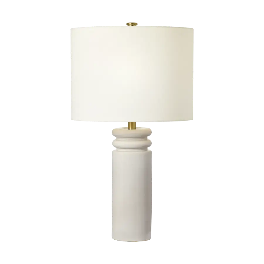 Feikudo Medium Table Lamp in Glossy White - Image 1