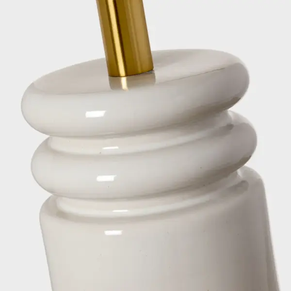 Feikudo Medium Table Lamp in Glossy White - Image 4