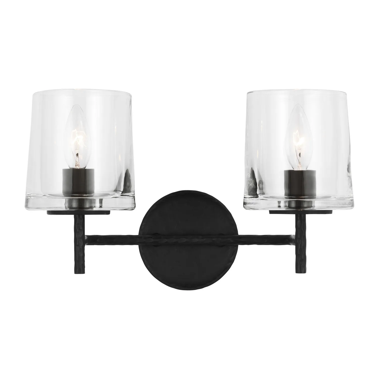 Marietta Two Light Vanity in Aged Iron