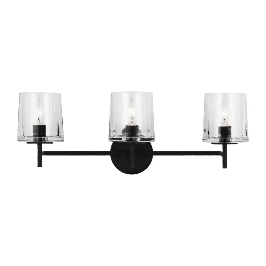 Marietta 3-Light Vanity in Aged Iron