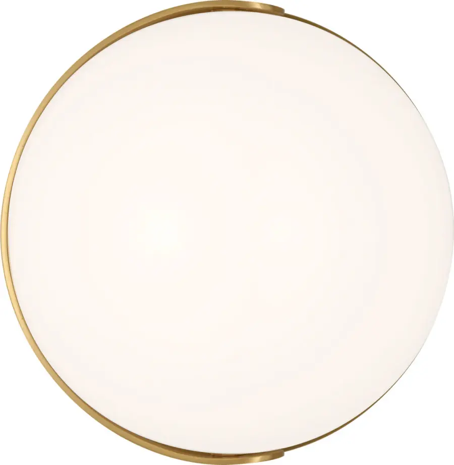 Syrie Small Vanity Sconce in Burnished Brass - Image 1