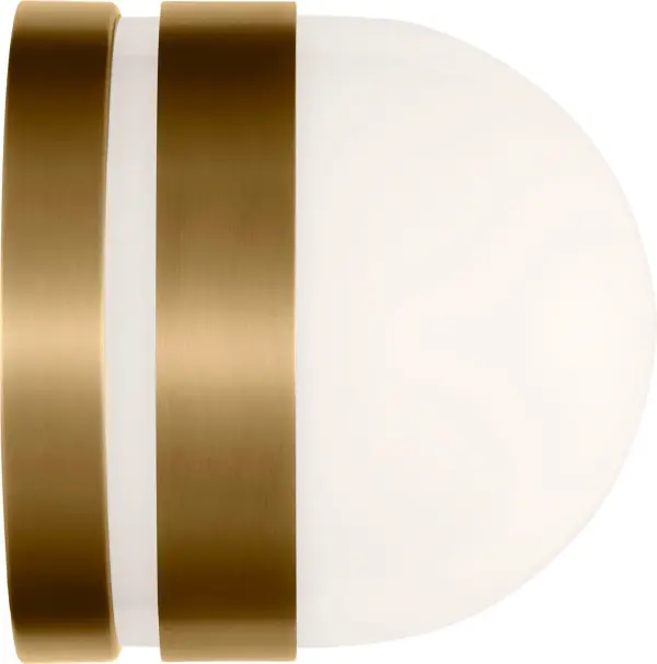 Syrie Small Vanity Sconce in Burnished Brass - Image 3