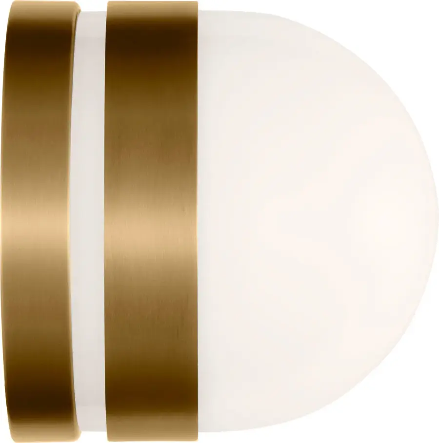 Syrie Small Vanity Sconce in Burnished Brass - Image 3