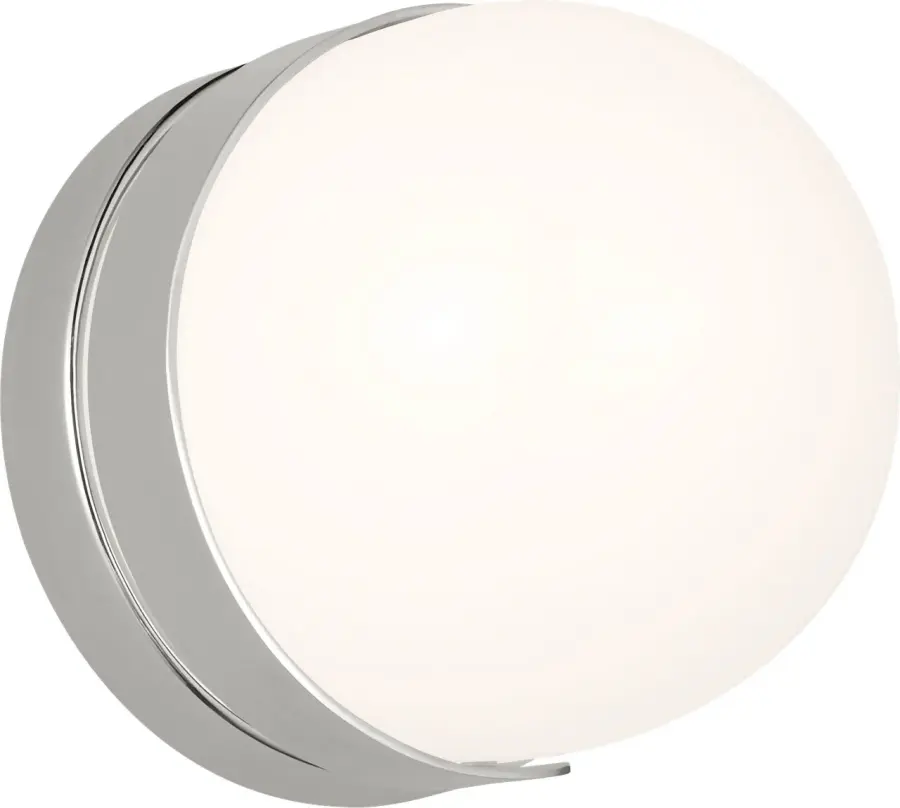 Syrie Small Vanity Sconce in Polished Nickel - Image 2