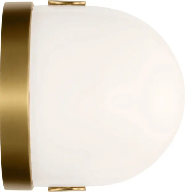 Syrie Medium Vanity Sconce in Burnished Brass - Image 3