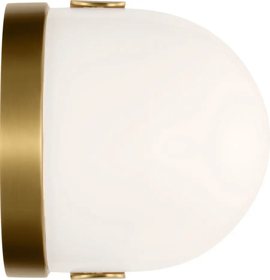 Syrie Medium Vanity Sconce in Burnished Brass - Image 3