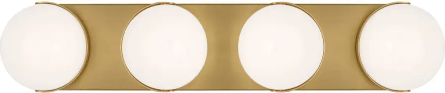 Syrie Large Vanity Sconce in Burnished Brass - Image 1