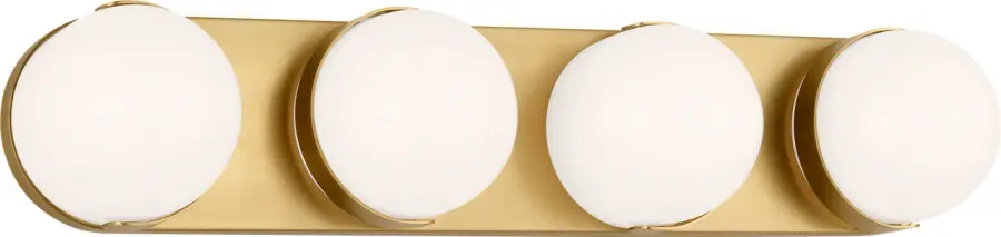 Syrie Large Vanity Sconce in Burnished Brass - Image 2