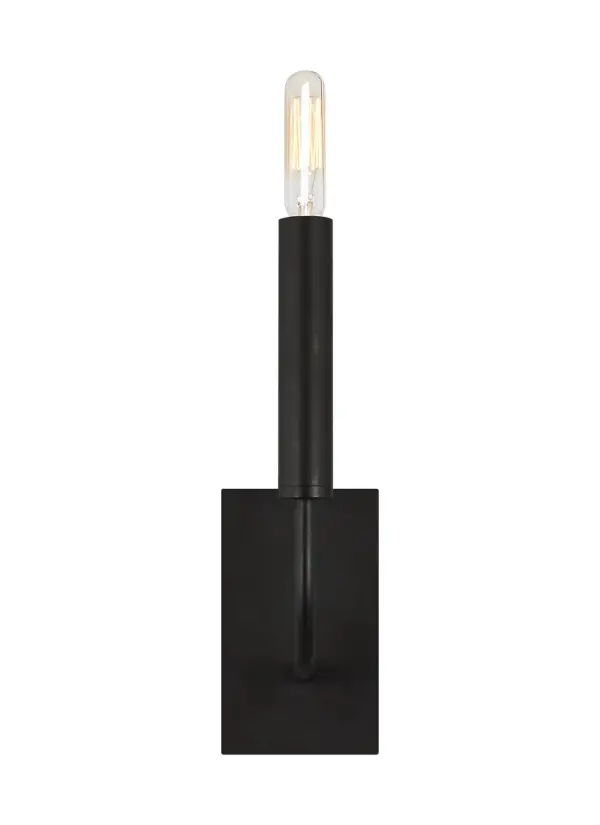 Brianna One Light Wall Sconce in Aged Iron