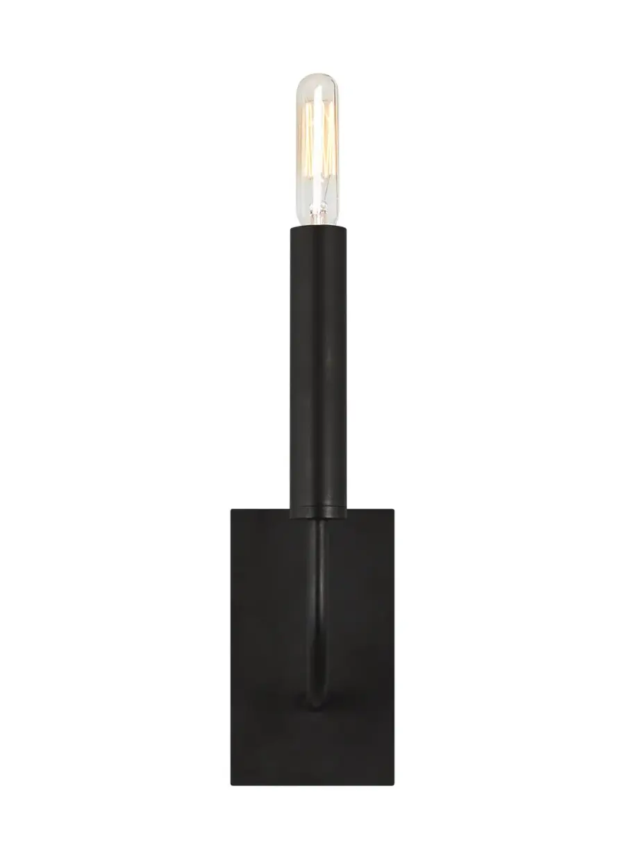 Brianna One Light Wall Sconce in Aged Iron