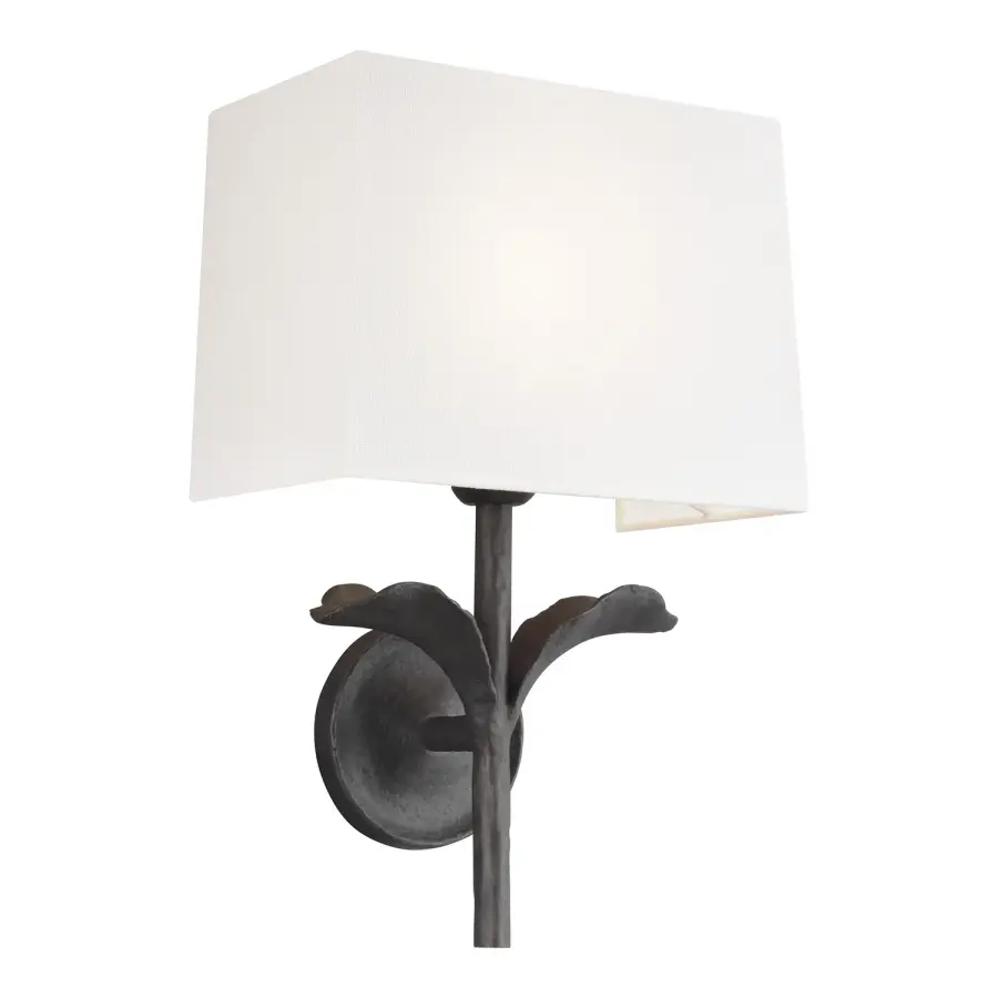 Georgia One Light Wall Sconce in Aged Iron