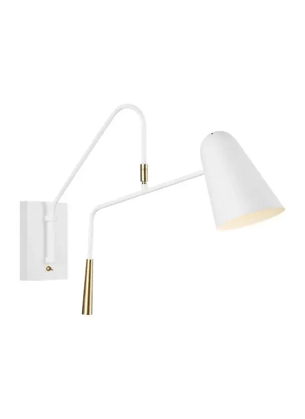 The Simon wall sconce combines practical task lighting with contemporary design. Its swivel functionality allows you to direct light exactly where needed, making it ideal for vanity or reading applications.