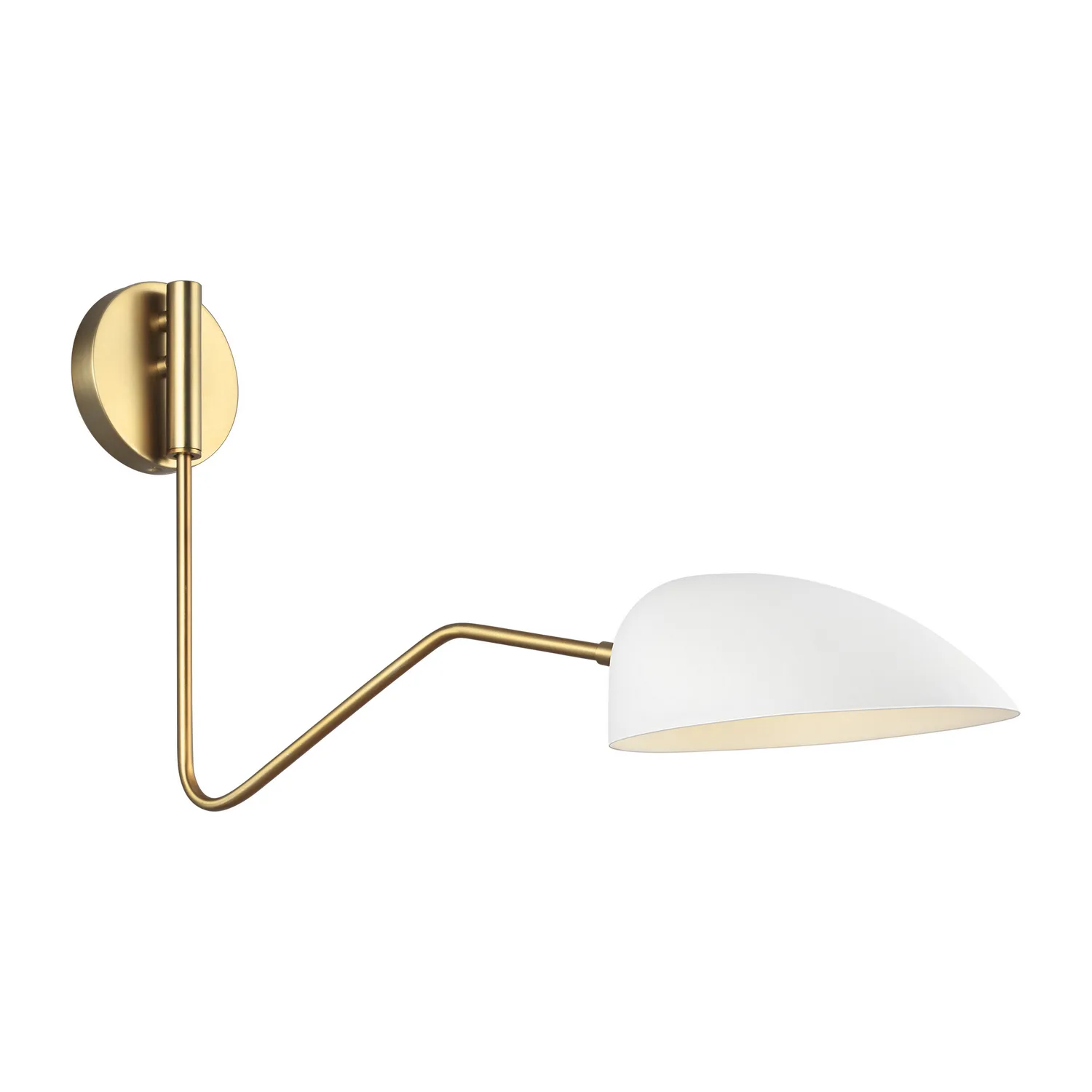 Jane One Light Wall Sconce in Matte White