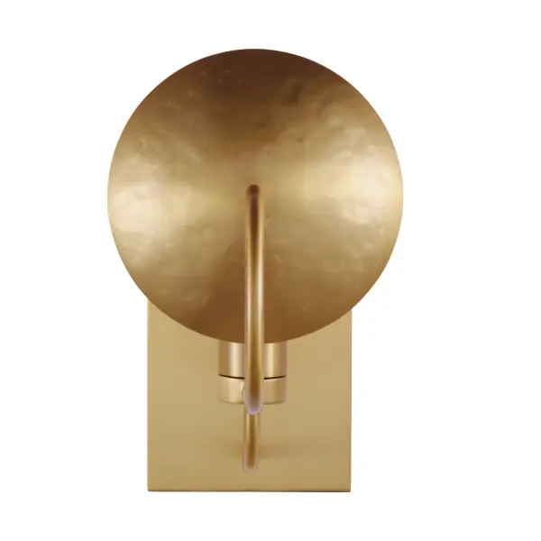 Whare One Light Wall Sconce in Burnished Brass