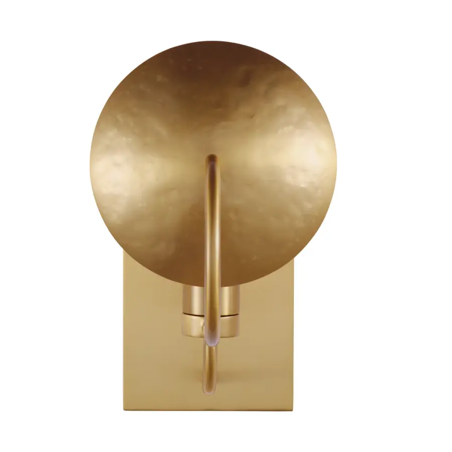 Whare One Light Wall Sconce in Burnished Brass