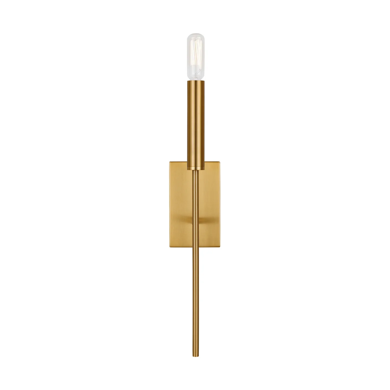 Brianna One Light Wall Sconce in Burnished Brass