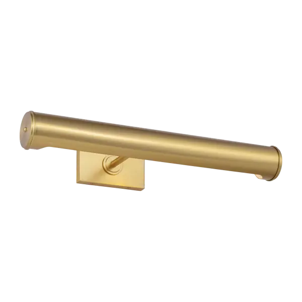 The Azer 18" Picture Light combines traditional elegance with functional illumination. Its burnished brass finish adds warmth and sophistication to artwork displays in residential and commercial settings.