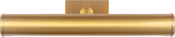 The Azer 18" Picture Light combines traditional elegance with functional illumination. Its burnished brass finish adds warmth and sophistication to artwork displays in residential and commercial settings. - alternate view