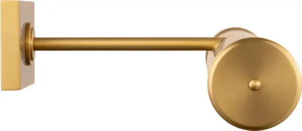 The Azer picture light combines classic design with functional illumination, featuring a burnished brass finish that adds warmth and sophistication to any art display. Its 24-inch width makes it ideal for medium to large artwork. - alternate view