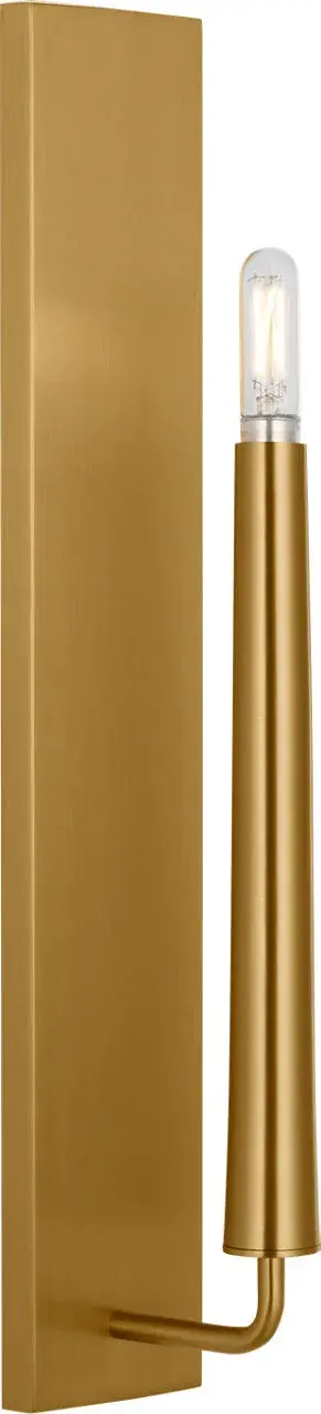 Lois 18" Single Sconce in Burnished Brass - Image 1