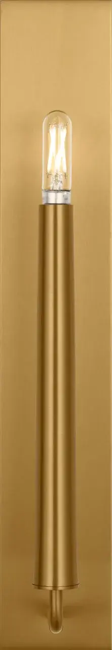 The Lois 18" Sconce by Ellen DeGeneres transforms functional lighting into art with its gracefully curved arm and clean lines. Perfect for intimate spaces, this piece delivers modern refinement without overwhelming smaller rooms. - alternate view