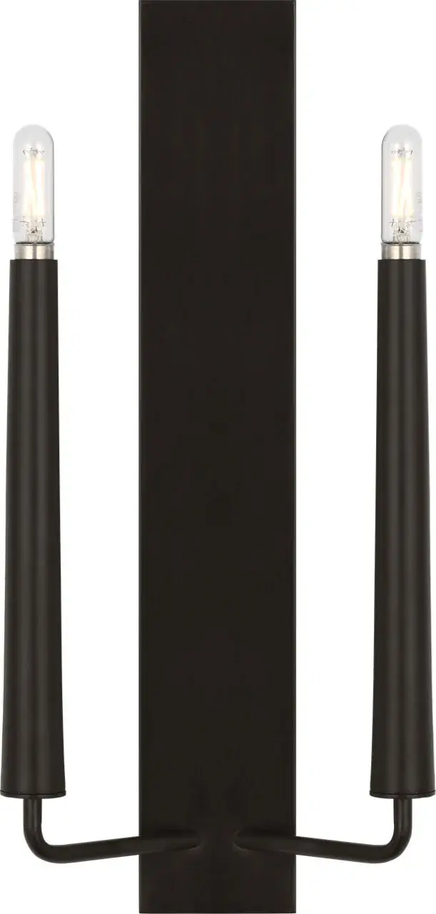 Lois 18" Double Sconce in Aged Iron - Image 1