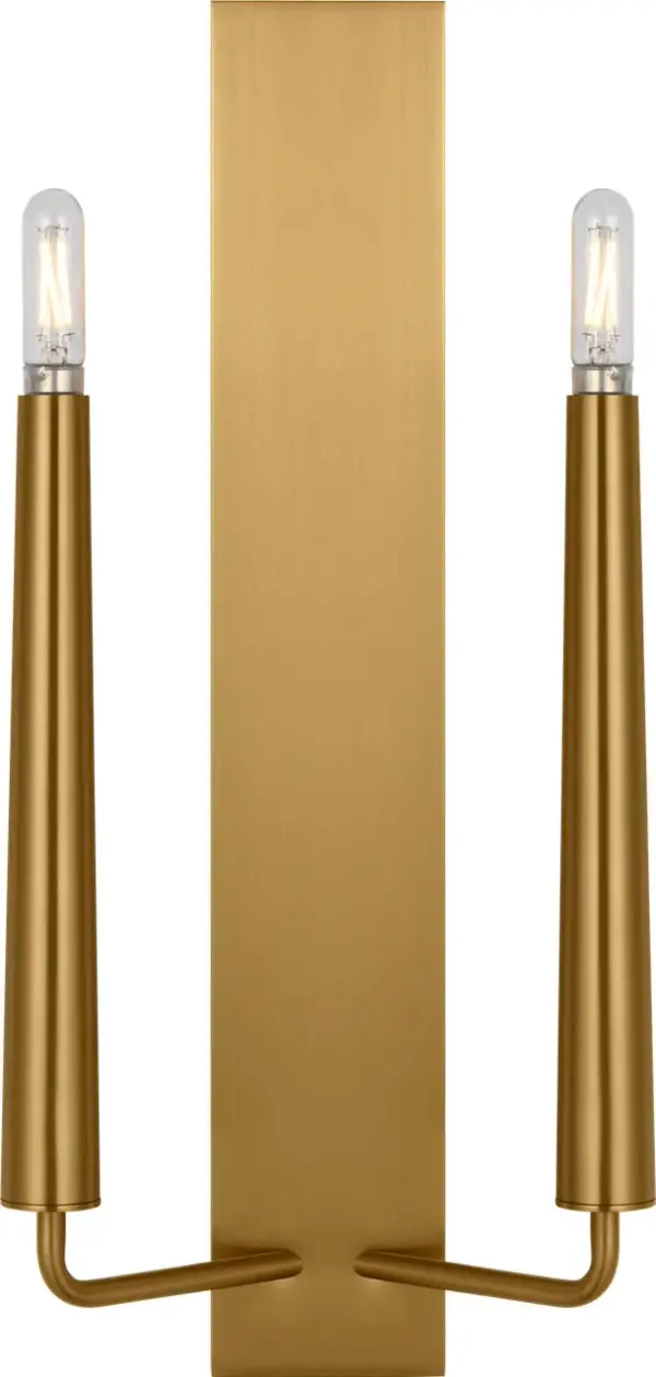 The Lois 18" Double Sconce brings architectural clarity and refined aesthetics to any space. With its clean, sweeping lines and minimalist form, this fixture offers balanced illumination while serving as a sculptural statement piece.