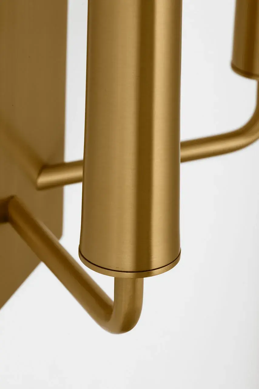 Lois 18" Double Sconce in Burnished Brass - Image 2