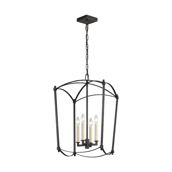 Thayer Four Light Lantern in Smith Steel