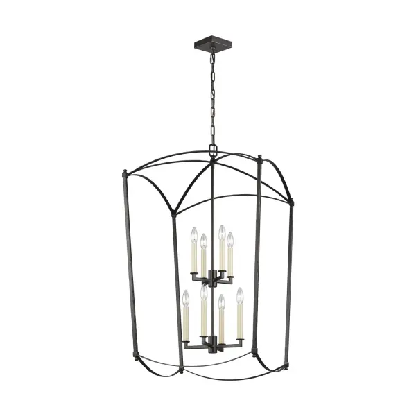 Thayer Eight Light Lantern in Smith Steel