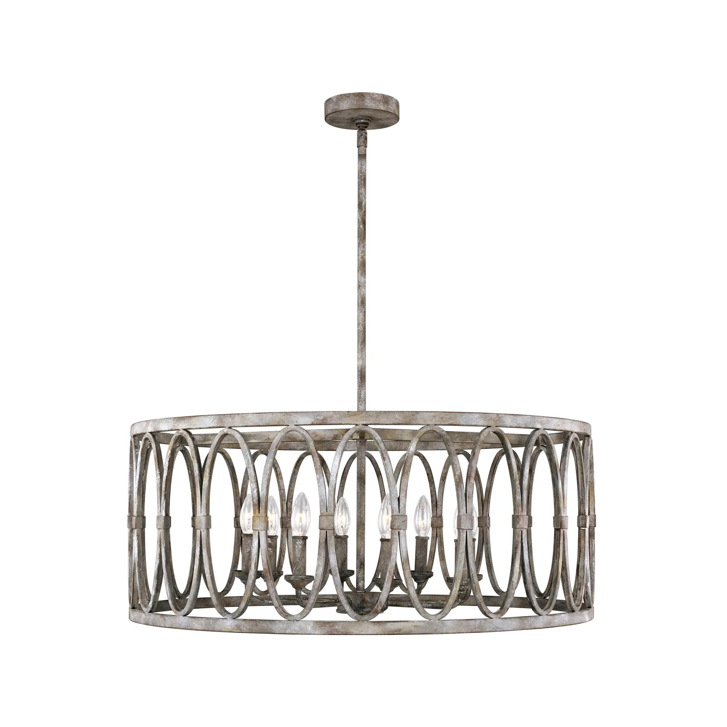 Patrice Eight Light Chandelier in Deep Abyss