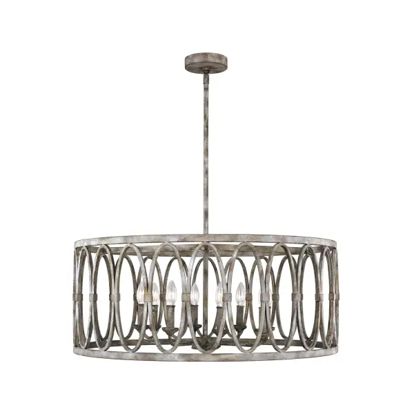 Patrice Eight Light Chandelier in Deep Abyss