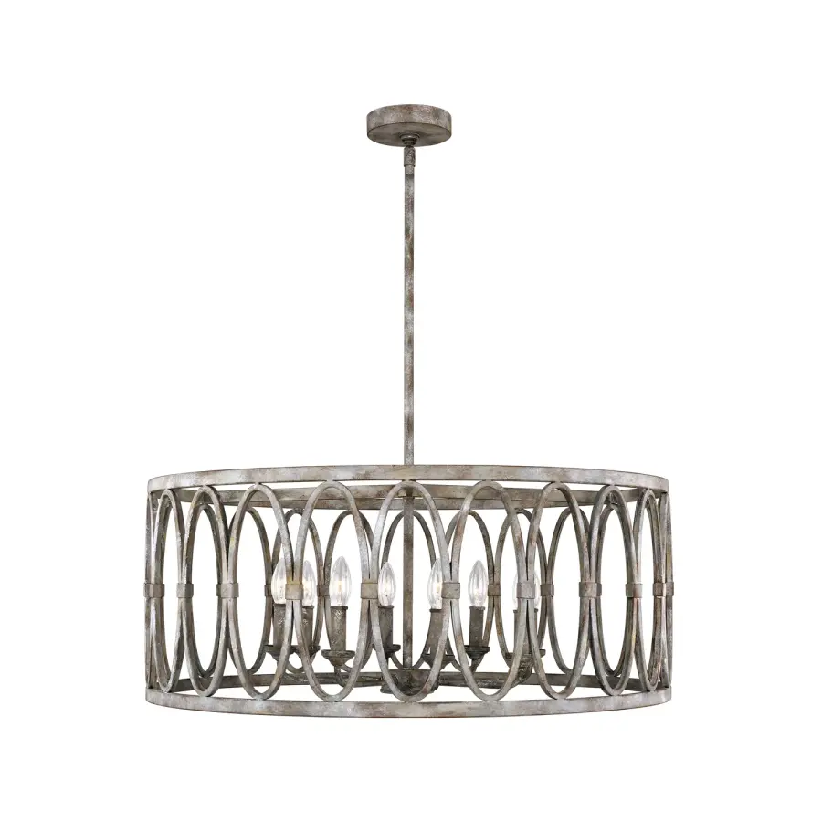 Patrice Eight Light Chandelier in Deep Abyss