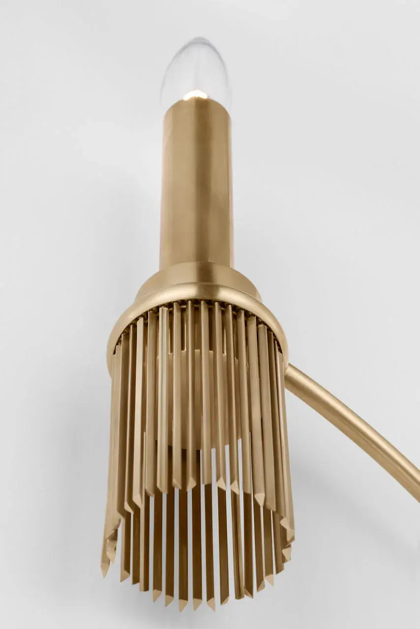 Sutton Double Sconce in Antique-Burnished Brass - Image 3