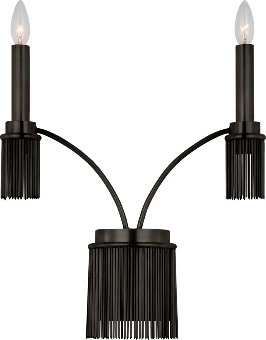 Sutton Double Sconce in Bronze - Image 1