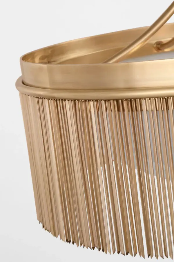 The Sutton 21" flush mount combines classic design with practical functionality. Its antique-burnished brass finish and white glass shade create a sophisticated look perfect for traditional and transitional spaces. - alternate view