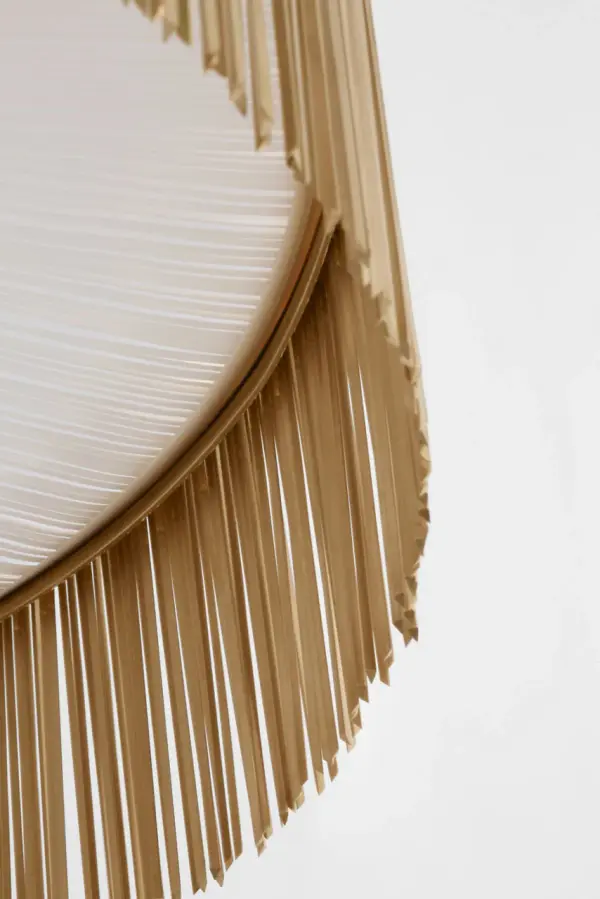Sutton 32" Flush Mount in Antique-Burnished Brass - Image 6