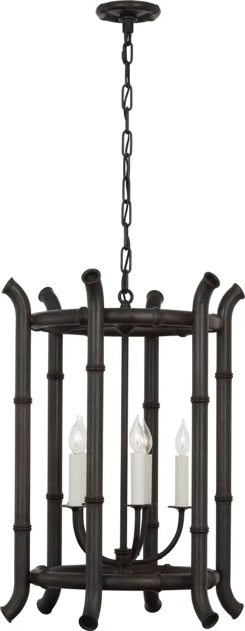 Alana 22" Lantern in French Rust - Image 1