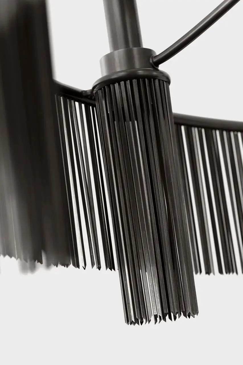 Sutton 50" Three Tier Chandelier in Bronze - Image 5
