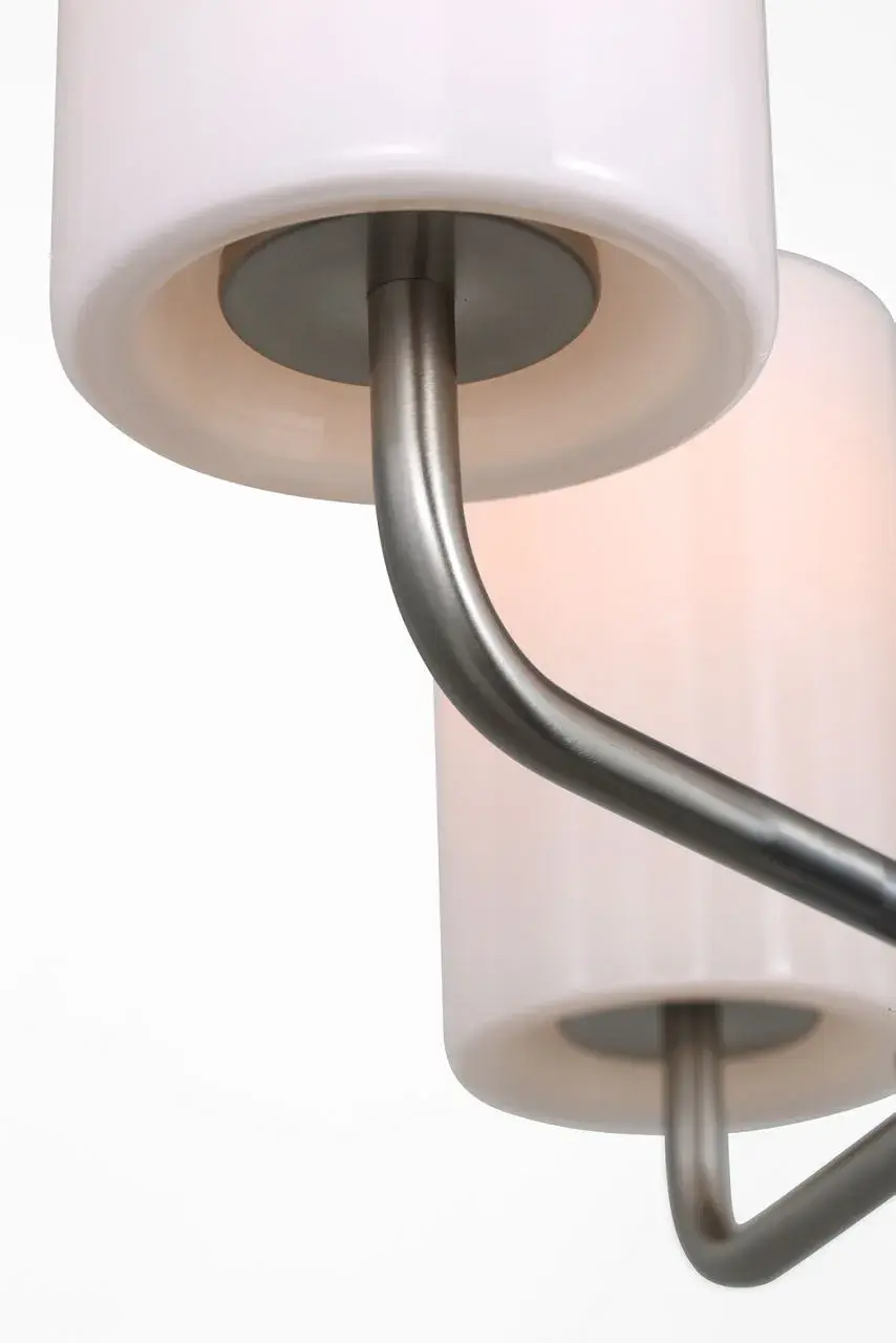 Rhett Three Light Chandelier in Brushed Nickel - Image 3