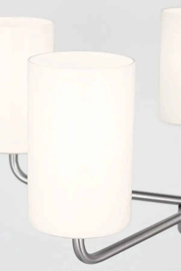 Rhett Medium Chandelier in Brushed Steel - Image 5