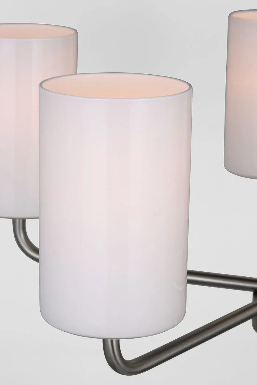 Rhett Medium Chandelier in Brushed Steel - Image 4