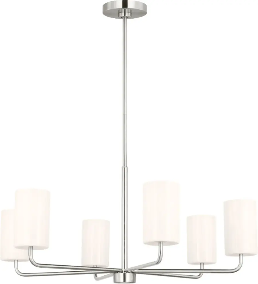 Rhett Large Chandelier in Brushed Steel - Image 2