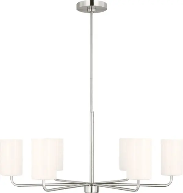 Rhett Large Chandelier in Brushed Steel - Image 3