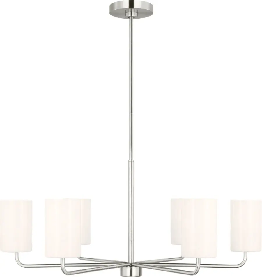 Rhett Large Chandelier in Brushed Steel - Image 3