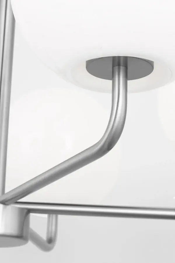 Rory Medium Chandelier in Brushed Steel - Image 6