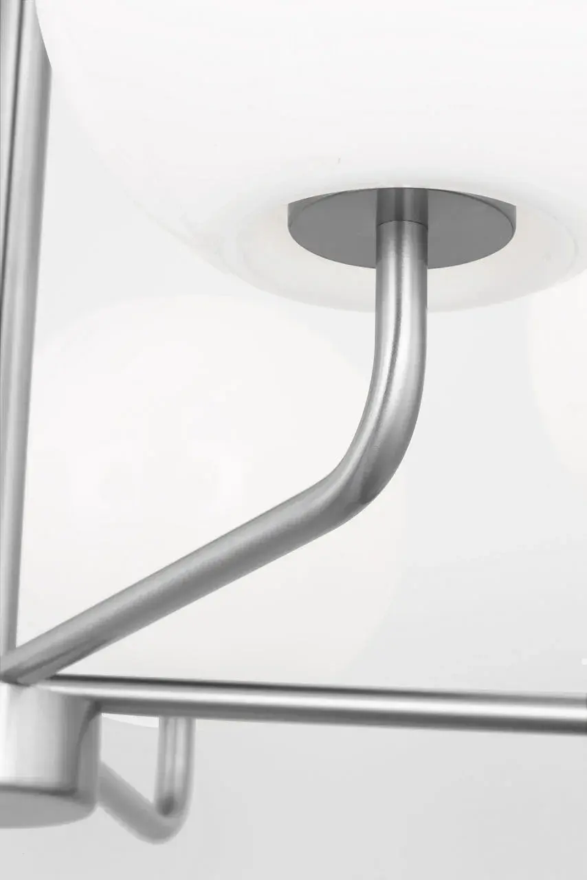 Rory Medium Chandelier in Brushed Steel - Image 6