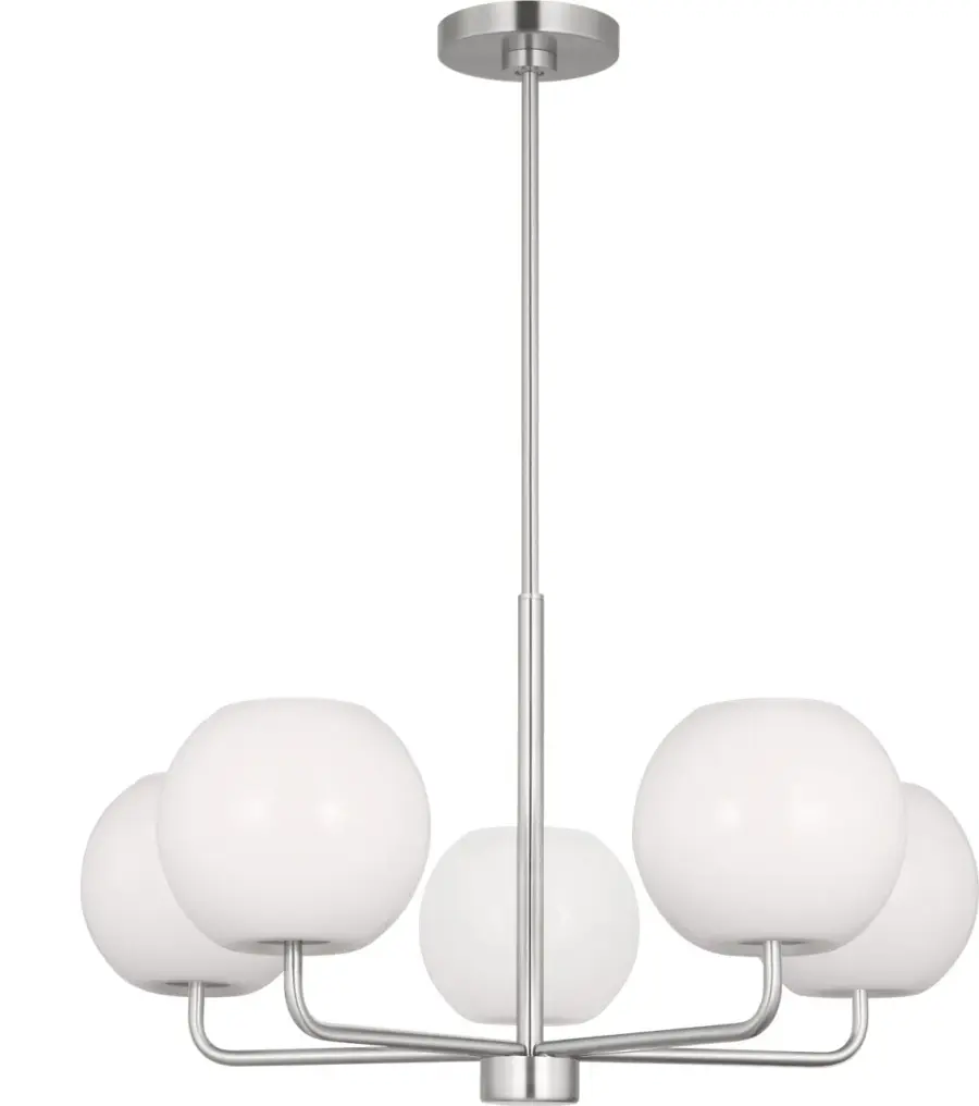 Rory Medium Chandelier in Brushed Steel - Image 1