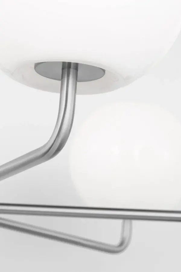 Rory Large Chandelier in Brushed Steel - Image 8